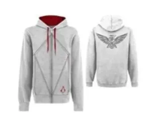 ASSASSINS CREED 3 SUDADERA CAPUCHA DESMOND EAGLE BLANCO L                  
