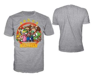 NINTENDO CAMISETA GRIS THE ORIGINAL FAMILY L                               