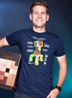 MINECRAFT CAMISETA CREEPER ANATOMY M                                       