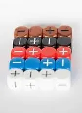 SET 20 DADOS FUDGE OPACOS