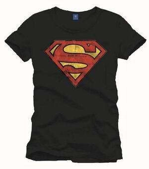 SUPERMAN CAMISETA NEGRA LOGO M                                             