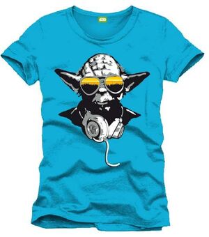 STAR WARS CAMISETA YODA COOL AZUL M                                        