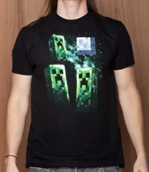 MINECRAFT CAMISETA THREE CREEPER MOON M                                    