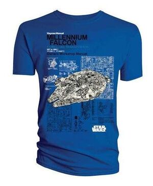 STAR WARS CAMISETA AZUL MILLENNIUM FALCON M                                