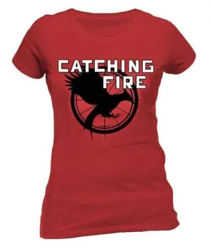 LOS JUEGOS DEL HAMBRE CAMISETA CHICA CATCHING FIRE M                       