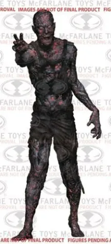 THE WALKING DEAD ZOMBIE CARBONIZADO FIG 13 CM (TV VERSION)                 