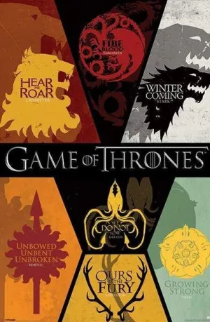 JUEGO DE TRONOS POSTER SIGILS 61X91CM                                      