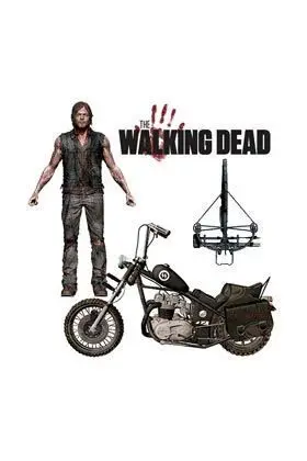 THE WALKING DEAD DARYL DIXON + MOTO AMC DELUXE FIGURE 12.70 CM             