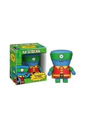 WEDGEHEAD/ ROBIN VINYL UGLY DOLL DC COMICS FIG 12CM                        