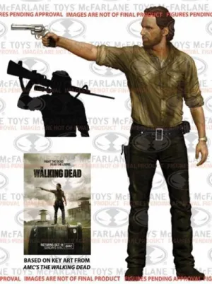 THE WALKING DEAD RICK GRIMES AMC DELUXE FIGURE 12.70 CM                    