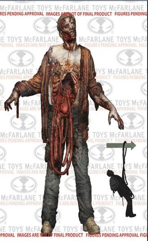 THE WALKING DEAD BUNGLE GUTS WALKER FIGURA 13 CM TV VERSION SERIE 6        