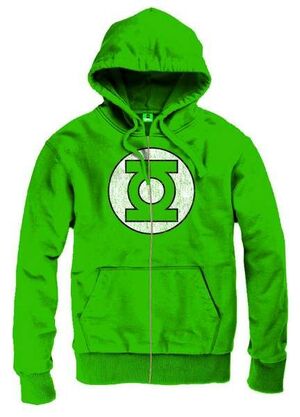 GREEN LANTERN SUDADERA CAPUCHA CON CREMALLERA LOGO XL                      