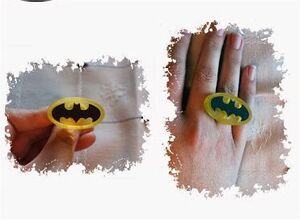 ANGEL CREATIONS ANILLO SIMBOLO BATMAN                                      