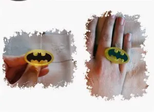 ANGEL CREATIONS ANILLO SIMBOLO BATMAN ANGEL CREATIONS ANILLO SIMBOLO BATMAN