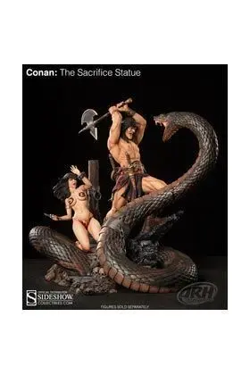 CONAN EL SACRIFICIO ESTATUA 60 CM CONAN THE BARBARIAN ARH STUDIOS          