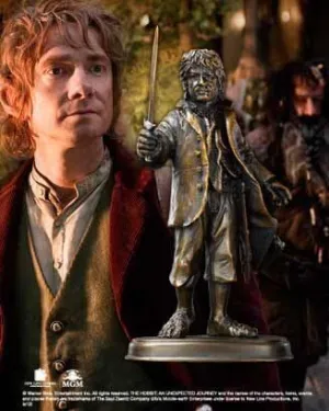 EL HOBBIT BILBO BOLSON ESCULTURA MACIZA 20 CM BRONCE                       