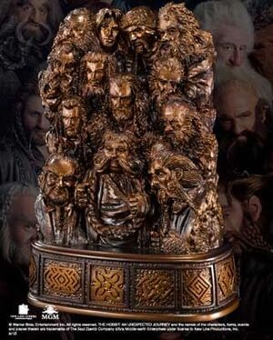 EL HOBBIT ENANOS SUJETALIBROS 19 CM EN RESINA                              