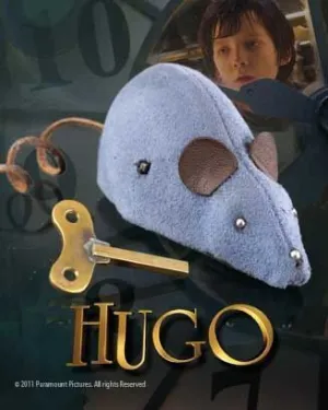 LA INVENCION DE HUGO RATON DE CUERDA CON MECANISMO 10 CM                   