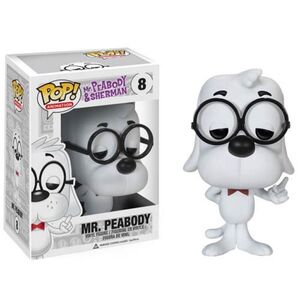 ROCKY AND BULLWINKLE FIG 10 CM VINYL POP MR PEABODY                        