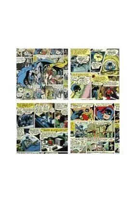 BATMAN SET 4 LAMINAS DE TELA 40X40 CM PAGINAS DC COMICS BATMAN SET 4 LAMINAS DE TELA 40X40 CM PAGINAS DC COMICS