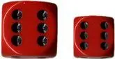 DADO PACK 36 D6 12MM RED / BLACK