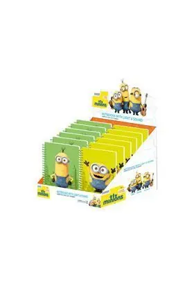 *MINIONS LIBRETA CON LUZ Y SONIDO