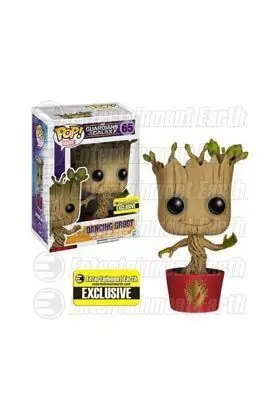 GUARDIANES DE LA GALAXIA FIGURA 10 CM VINYL POP DANCING GROOT RAVAGERS LOGO