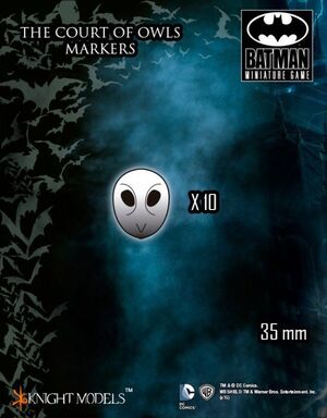 BATMAN MINIATURE GAME: THE COURT OF OWLS MARKERS                           