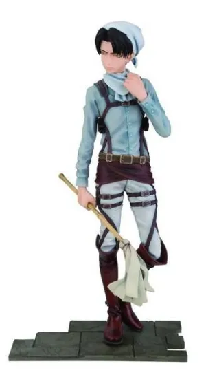 ATAQUE A LOS TITANES FIGURA 16 CM LEVI CLEAN BANPRESTO                     