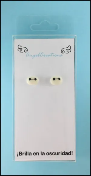 ANGEL CREATIONS PAR PENDIENTES CARA BAYMAX BIG HERO 6 ANGEL CREATIONS PAR PENDIENTES CARA BAYMAX BIG HERO 6