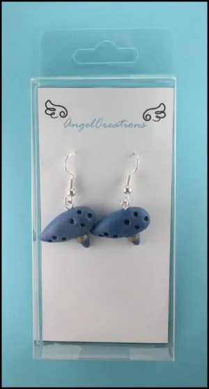 ANGEL CREATIONS PAR PENDIENTES OCARINA MEDIANOS ANGEL CREATIONS PAR PENDIENTES OCARINA MEDIANOS