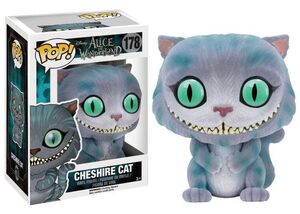 ALICIA EN EL PAIS DE LAS MARAVILLAS FIGURA 9 CM CHESHIRE CAT FLOCKED POP!  
