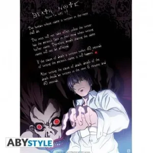 POSTER DEATH NOTE LIGHT & RYUK 52 X 38 CM                                  