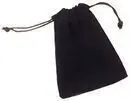 BOLSA TERCIOPELO NEGRO PEQUEÑA CON CORDONES 80X110