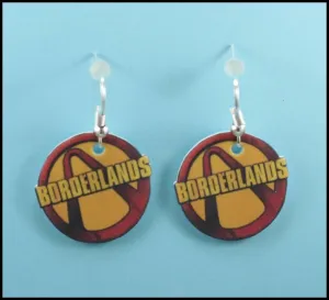 ANGEL CREATIONS PAR PENDIENTES LOGO BORDERLANDS                            