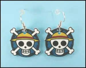 ANGEL CREATIONS PAR PENDIENTES LOGO ONE PIECE ANGEL CREATIONS PAR PENDIENTES LOGO ONE PIECE