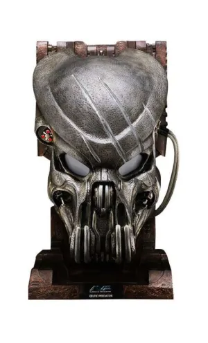 ALIEN VS PREDATOR REPLICA 1/1 MASCARA BATTLE DAMAGED CELTIC PREDATOR 50CM  