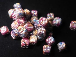 DADO PACK 36 D6 12 MM FESTIVE CAROUSEL / WHITE