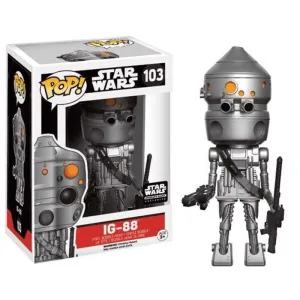STAR WARS FIGURA 9 CM IG-88 VINYL POP LTD ED                               