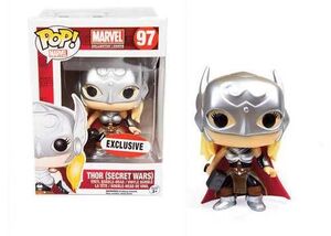 LADY THOR SECRET WARS FIGURA 9 CM VINYL POP MARVEL COMICS                  
