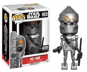 STAR WARS FIGURA 9 CM IG-88 VINYL POP                                      