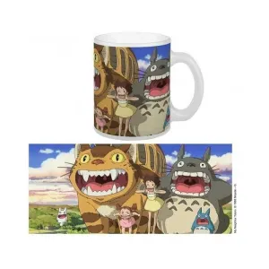 MI VECINO TOTORO TAZA PELICULA GHIBLI TOTORO Y NEKOBUS                     