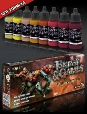 FANTASY AND GAMES. SET DE PINTURA CREATURES FROM HELL                      