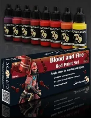 SCALECOLOR. SET DE PINTURA BLOOD AND FIRE                                  