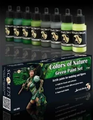SCALECOLOR. SET DE PINTURA COLORS OF NATURE GREEN                          