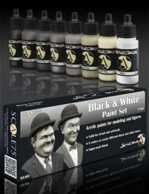 SCALECOLOR. SET DE PINTURA BLACK AND WHITE                                 