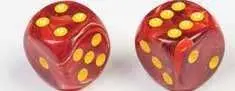 DADOS PACK 36 D6 12 MM SIGNATURE CON PUNTOS VORTEX ROJO