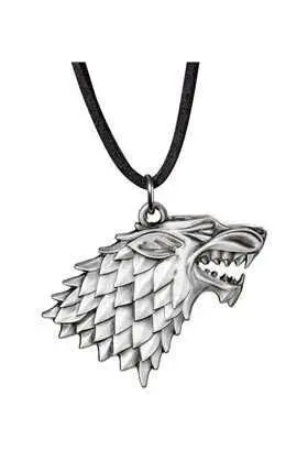 JUEGO DE TRONOS ESCUDO COLGANTE CORDON CUERO CASA STARK JUEGO DE TRONOS ESCUDO COLGANTE CORDON CUERO CASA STARK