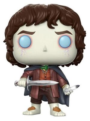 EL SEÑOR DE LOS ANILLOS FIGURA 9 CM FRODO BAGGINS VINYL POP CHASE VERSION  