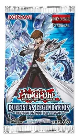 YUGIOH - SOBRE DUELISTAS LEGENDARIOS: DRAGON BLANCO DEL ABISMO             